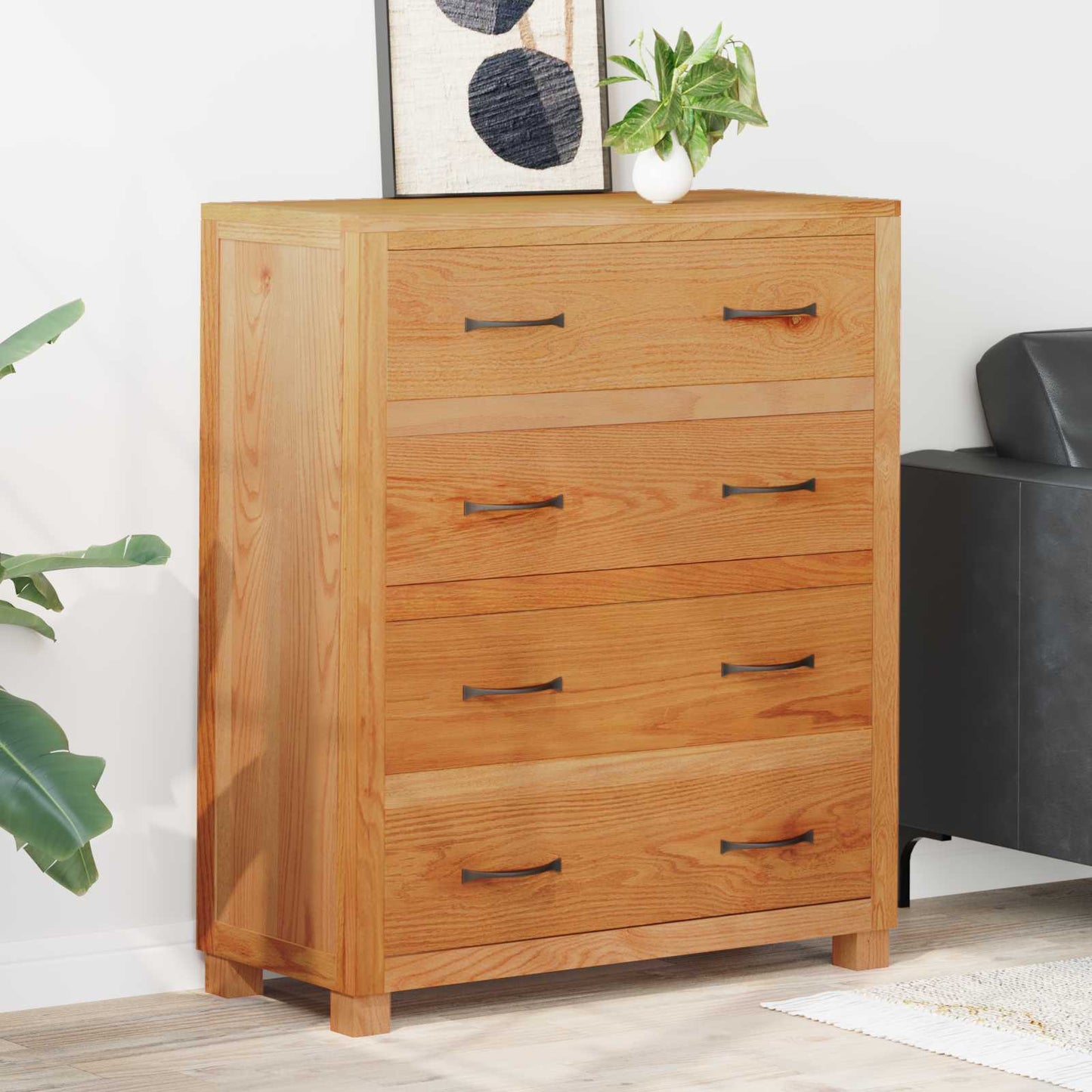 JUNG Vida Schrank mit Schubladen mit Speicher Braun Holzwerkstoff