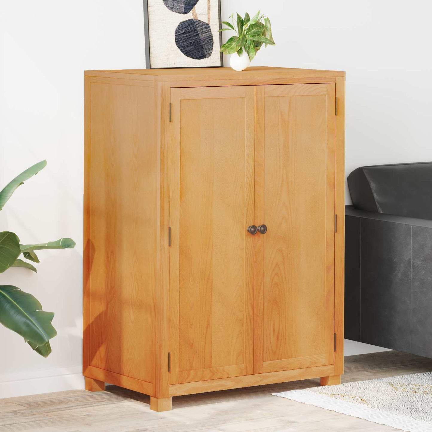 JUNG Vida Kleiderschrank mit Speicher mit Tür Braun Holzwerkstoff