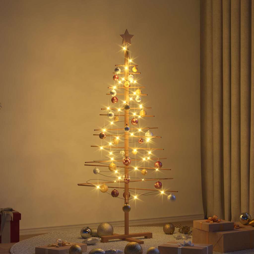 JUNG Vida Holz Weihnachtsbaum mit Ständer Braun 150 cm Bambus