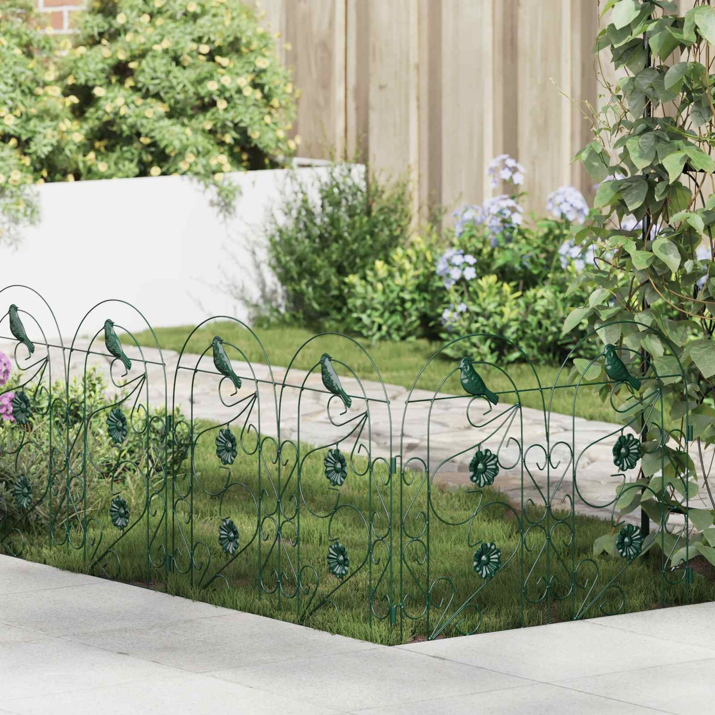 JUNG Vida Gartenzaun Spalier Grün 308,5 x 54,5 x 0,3 cm