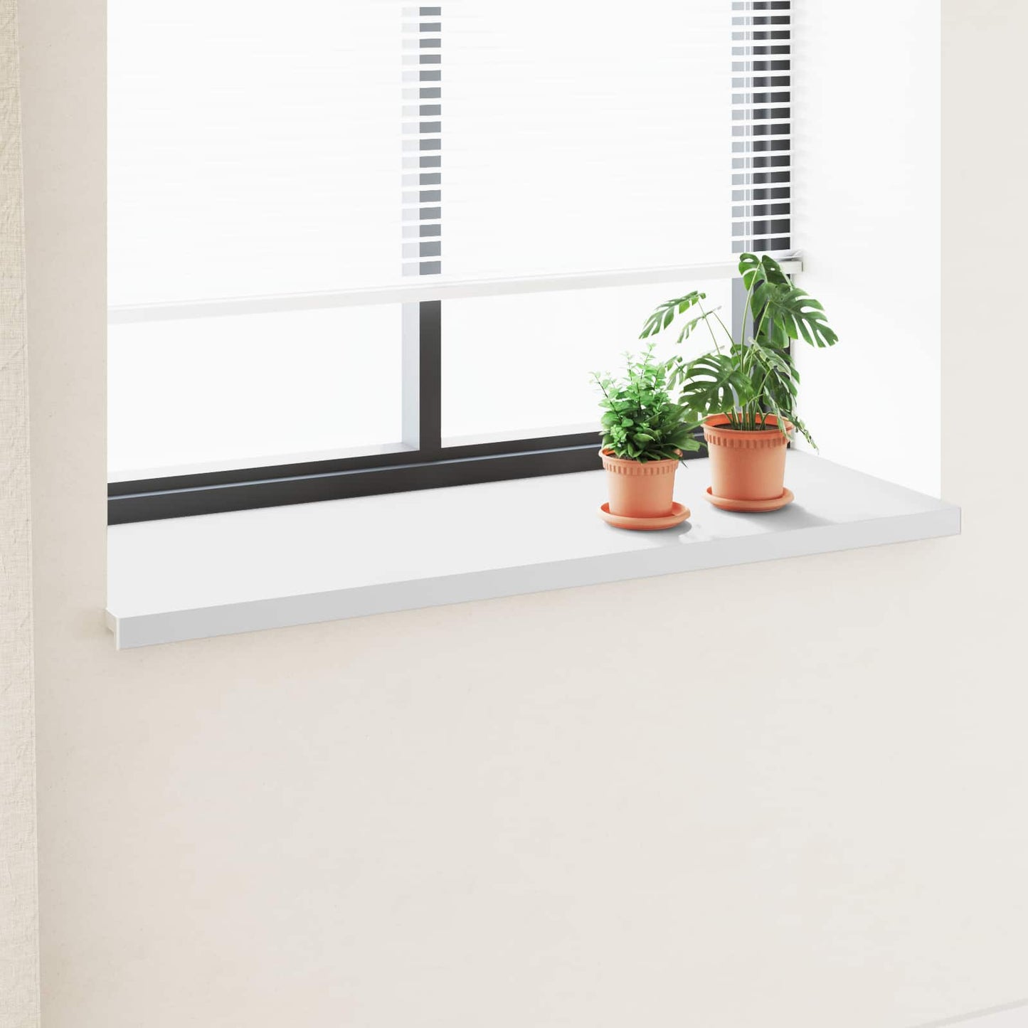JUNG Vida Fensterbank Weiß 140 x 50 x 4,5 cm PVC