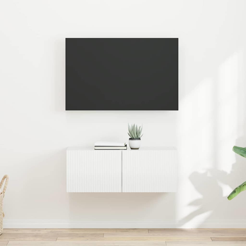 JUNG Vida TV-Wandschrank 2 pcs Glänzend Weiß 60 x 31 x 29,5 cm