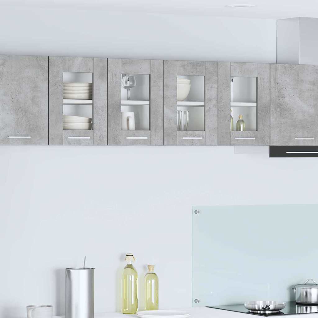 JUNG Vida Hängeschrank 2 pcs Beton Grau 60 x 31 x 40 cm Holzwerkstoff