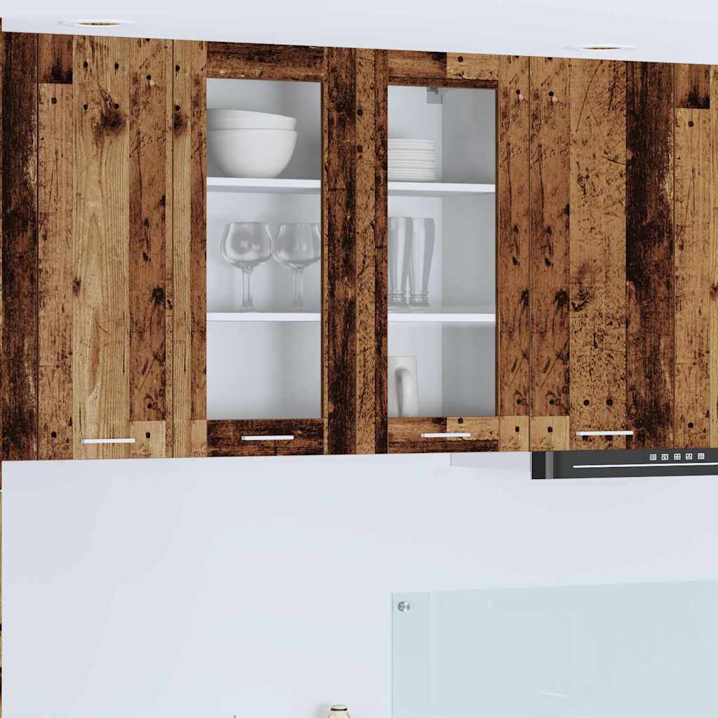 JUNG Vida Hängeschrank mit Speicher Altholz 80 x 31 x 80 cm Holzwerkstoff