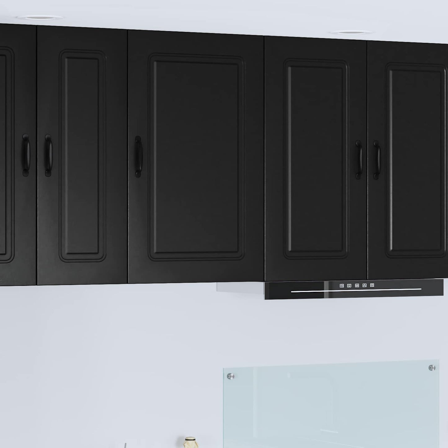 JUNG Vida Küchenschrank Kalmar Schwarz 50 x 31 x 80 cm Holzwerkstoff