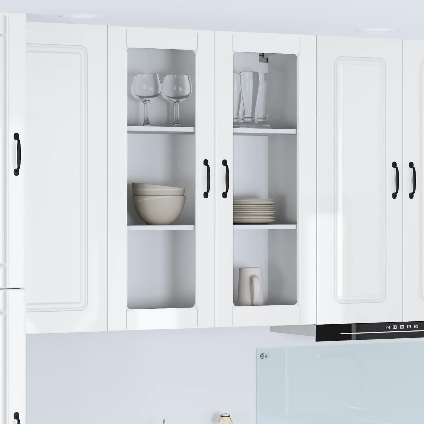 JUNG Vida Küchenschrank Kalmar Hochglanz Weiß 80 x 31 x 100 cm