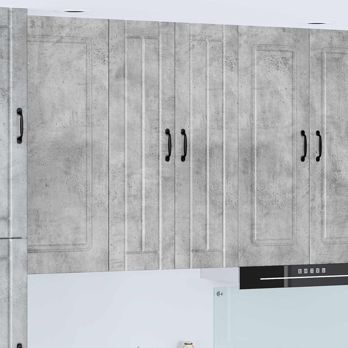 JUNG Vida Küchenschrank Beton Grau 60 x 31 x 100 cm Holzwerkstoff