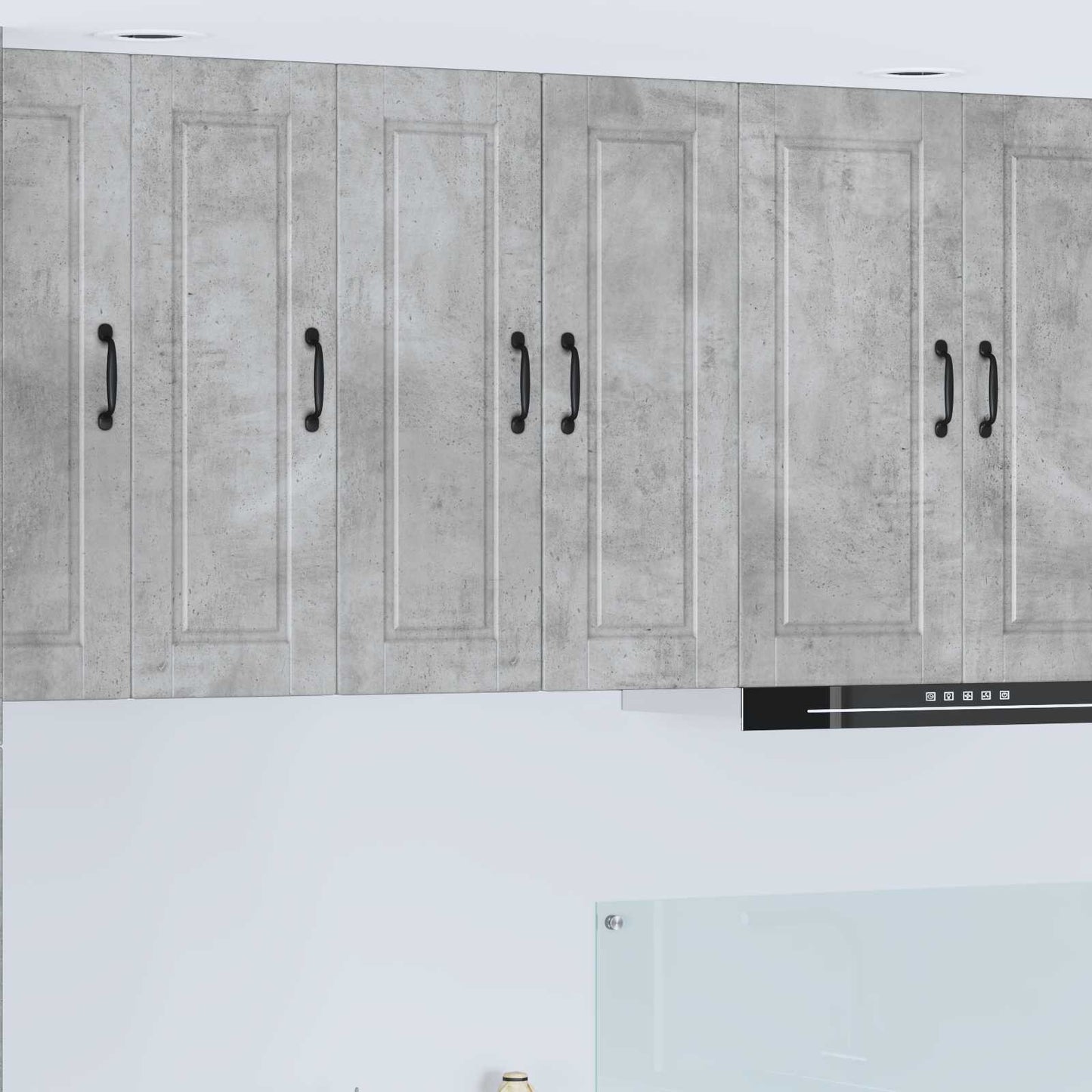 JUNG Vida Küchenschrank 2 pcs Beton Grau 30 x 31 x 80 cm Holzwerkstoff