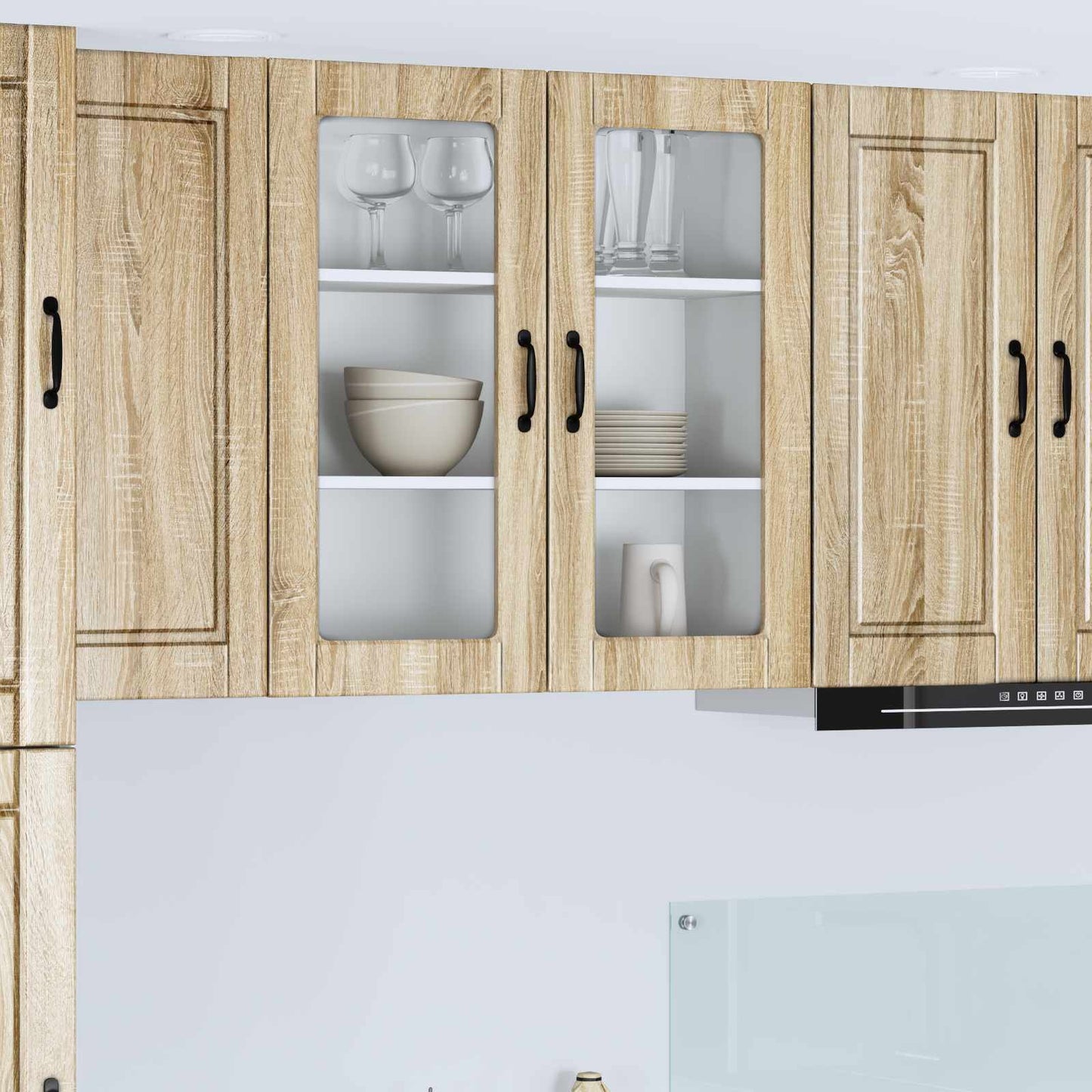 JUNG Vida Küchenschrank Sonoma-Eiche 80 x 31 x 80 cm Holzwerkstoff