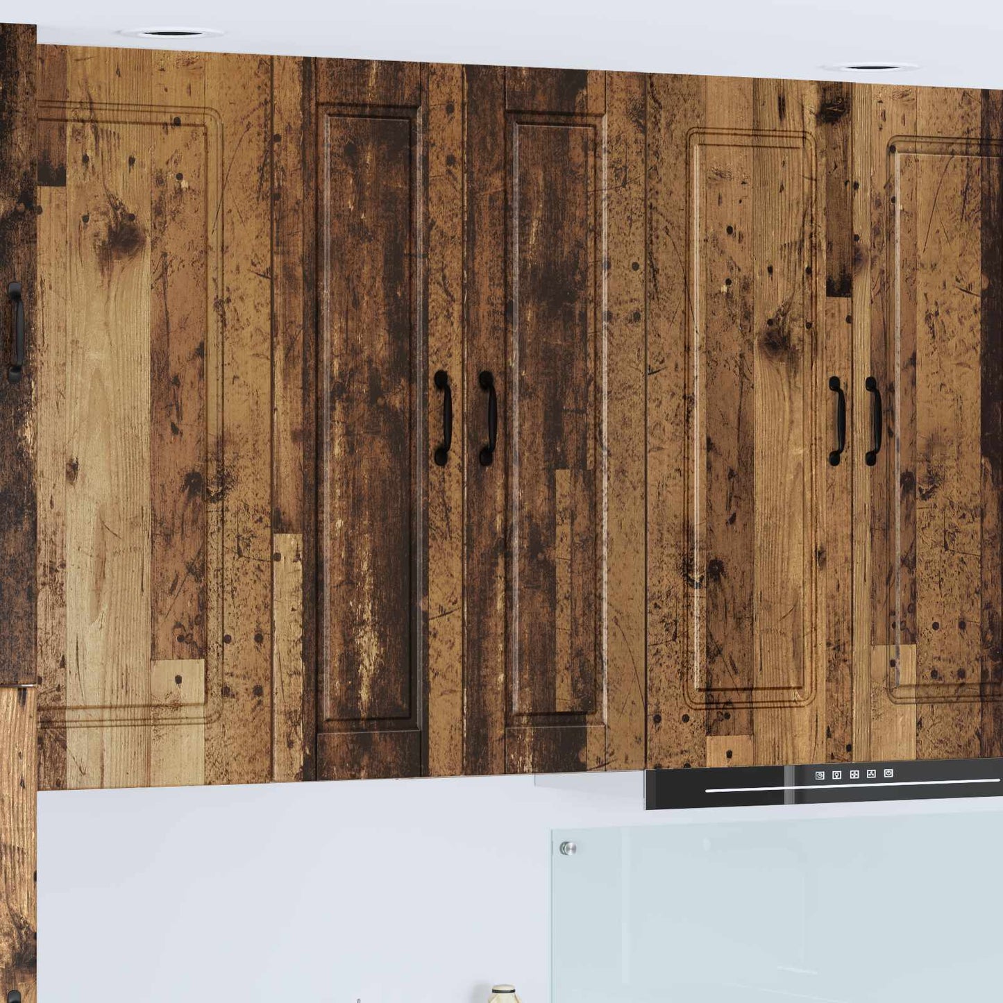 JUNG Vida Küchenschrank mit Regal Altholz 30 x 31 x 100 cm Holzwerkstoff
