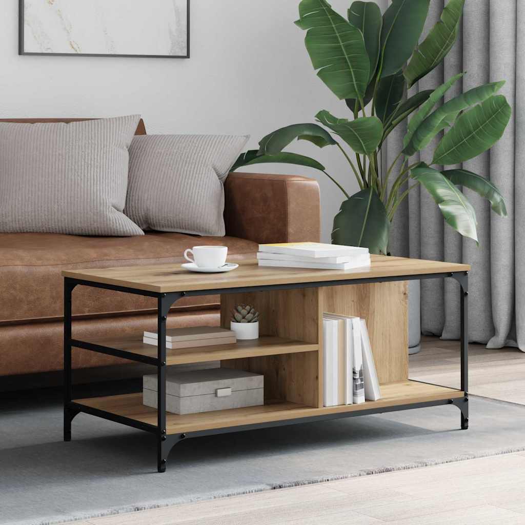 JUNG Vida Couchtisch Artisan-Eiche 100 x 50 x 45 cm Holzwerkstoff