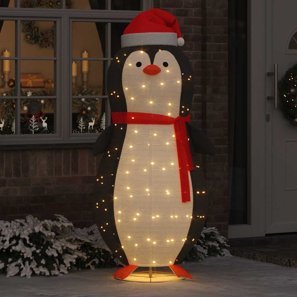 JUNG Vida Schnee-Pinguin Figur mit 600 LEDs Warmes Weiß 78 x 178 cm Stoff