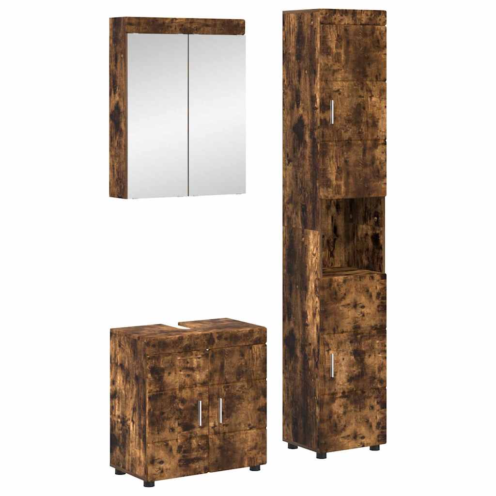 JUNG Vida Badezimmermöbel-Set TULUM Geräucherte Eiche Holzwerkstoff