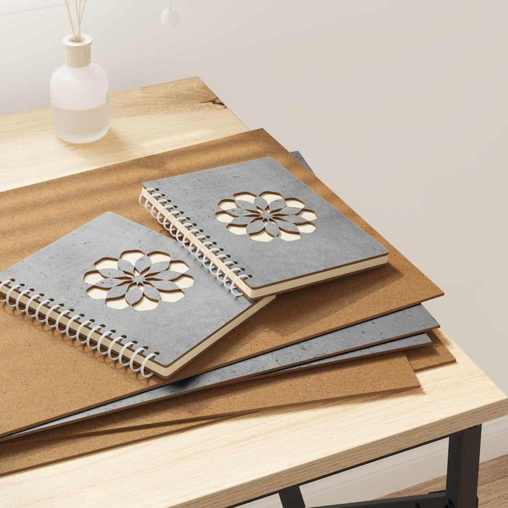 JUNG Vida Dekoplatten 12 pcs Beton Grau 30 x 42 x 0,27 cm Holzwerkstoff