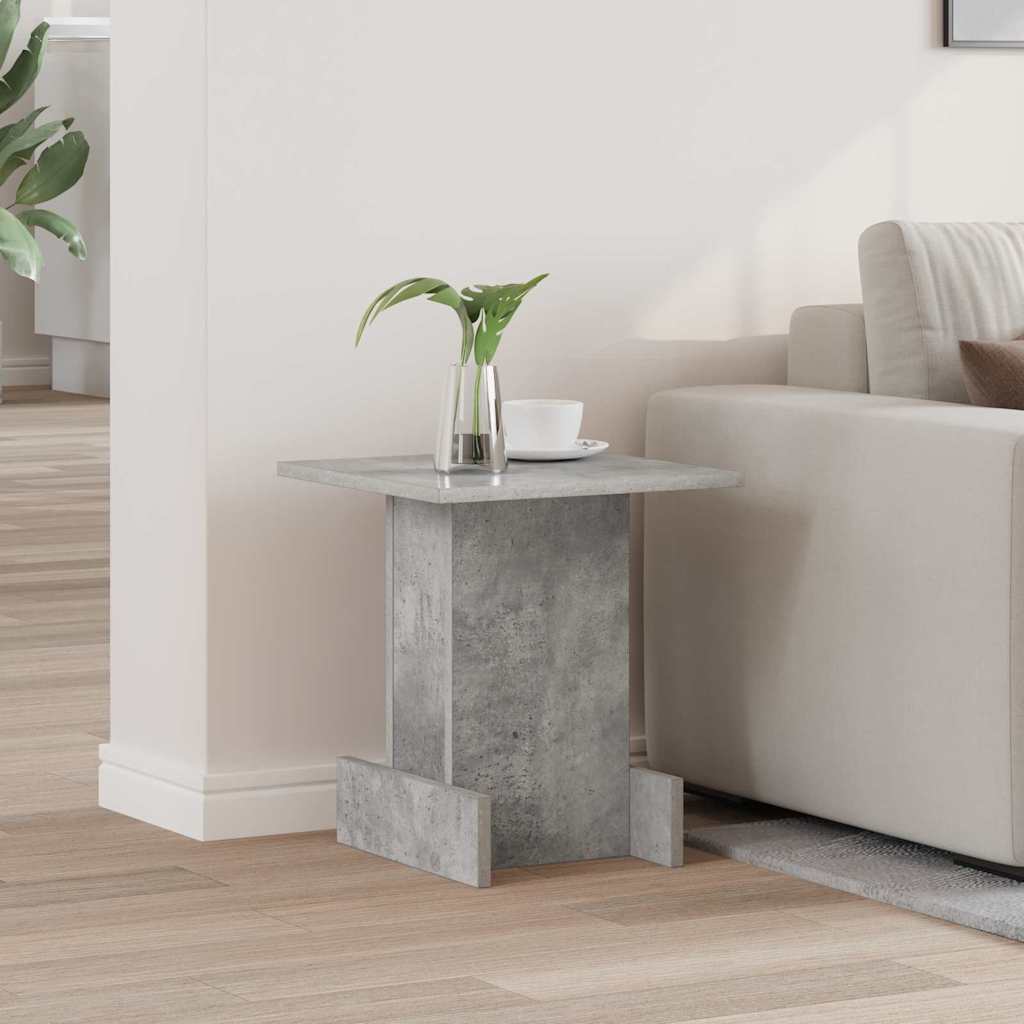JUNG Vida Beistelltisch Beton Grau 35,5 x 35 x 40 cm Holzwerkstoff