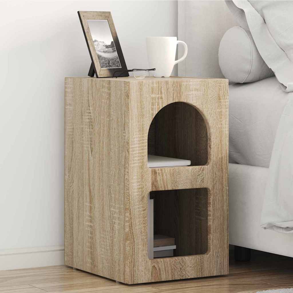 JUNG Vida Nachttisch Sonoma-Eiche 29,5 x 33,5 x 50 cm Holzwerkstoff