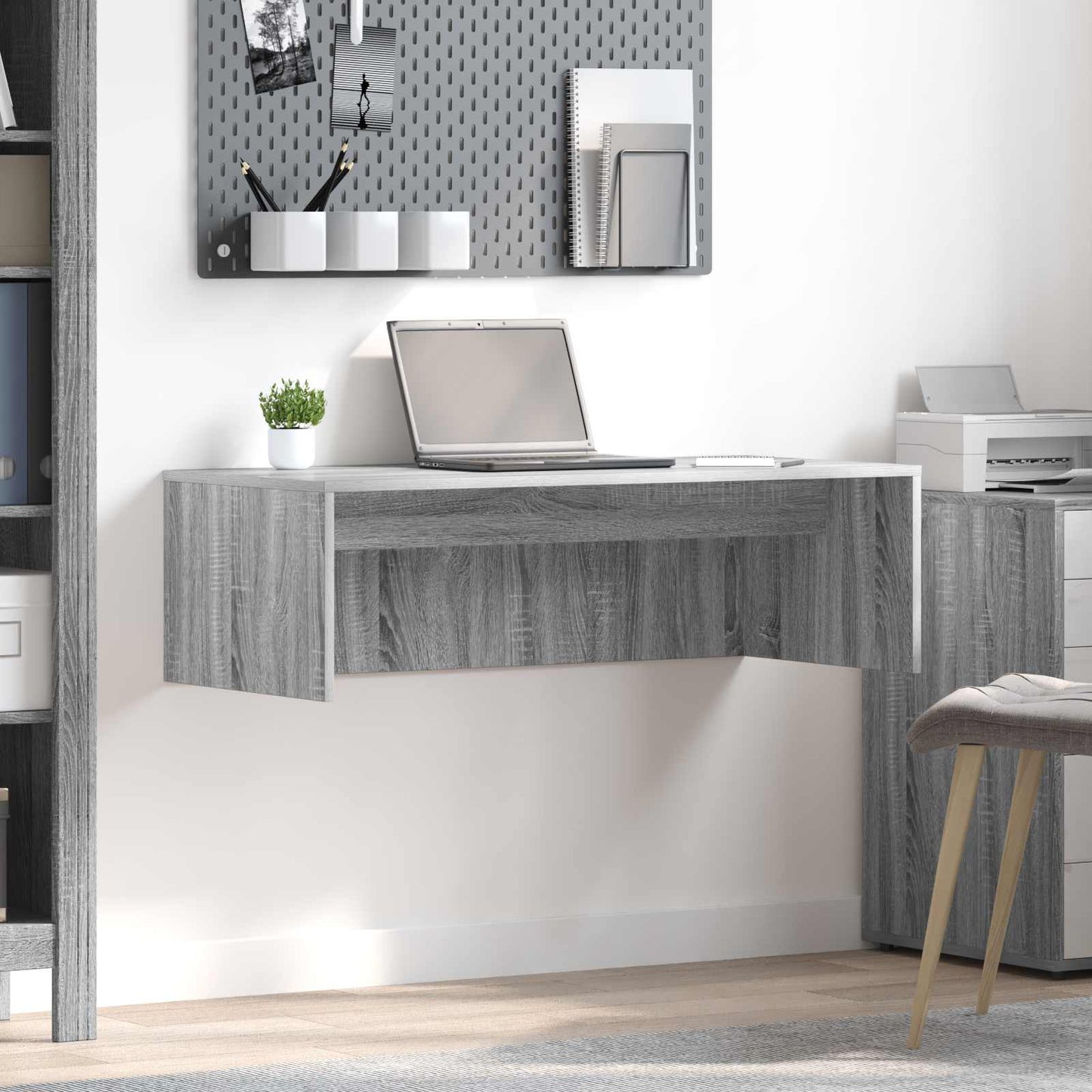 JUNG Vida Wandtisch Graues Sonoma 100 x 45 x 30 cm Holzwerkstoff