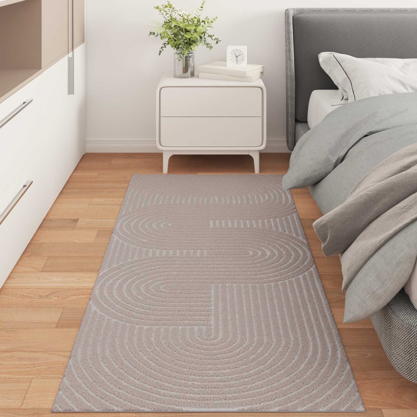 JUNG Vida Bereichsteppiche Rechtwinklig HUARTE Beige 150 x 80 cm