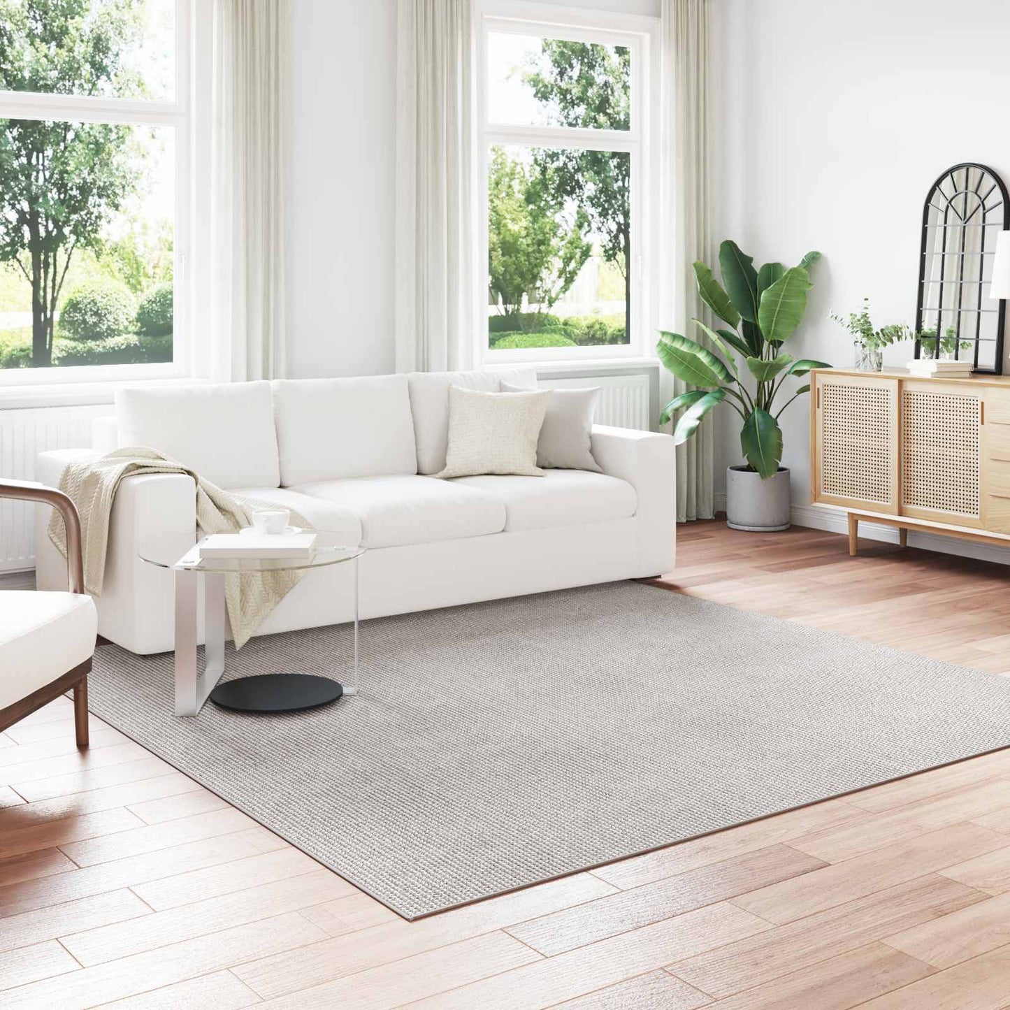 JUNG Vida Bereichsteppiche Quadratisch HUARTE Creme 240 x 240 cm