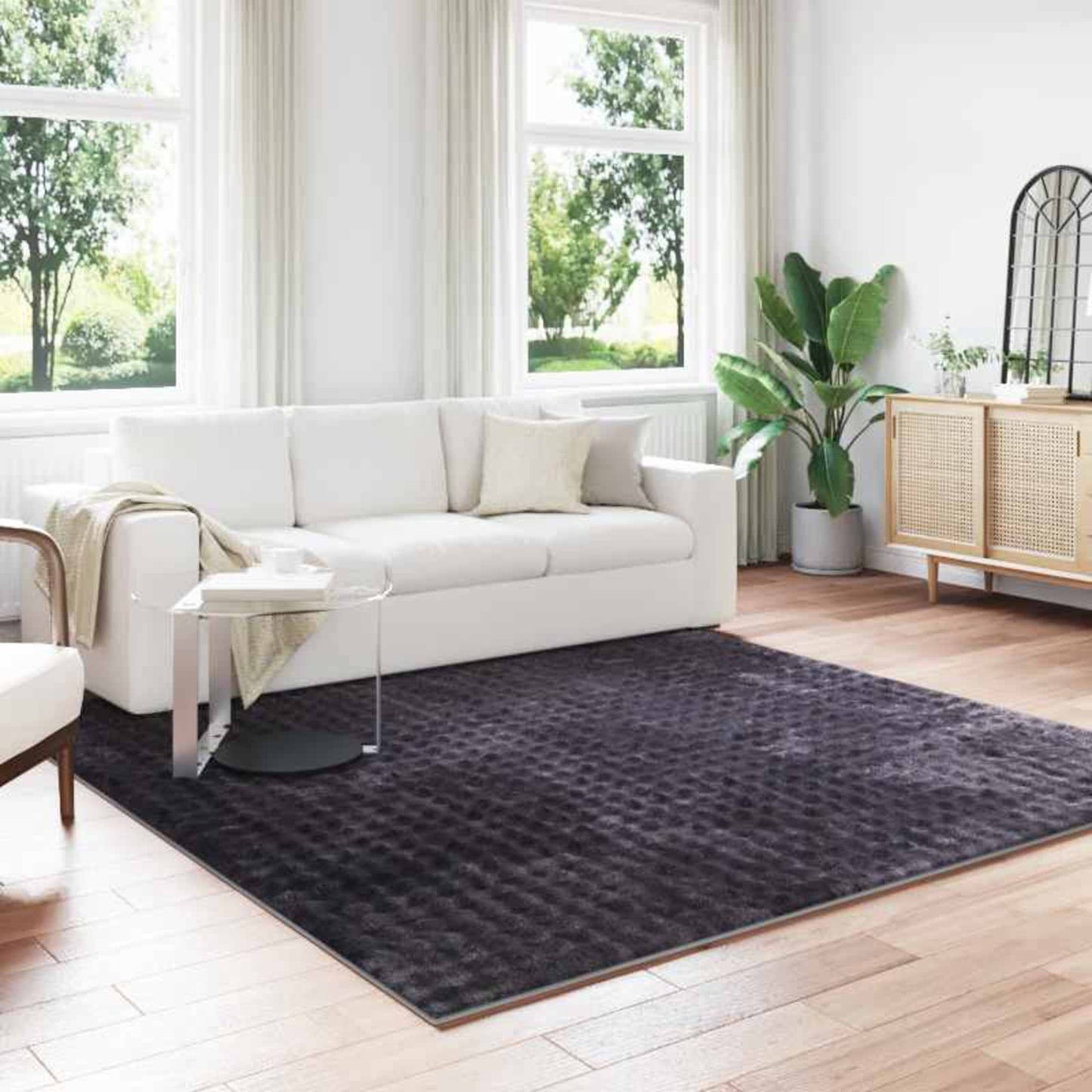 JUNG Vida Bereichsteppiche Quadratisch HUARTE Beige 200 x 200 cm