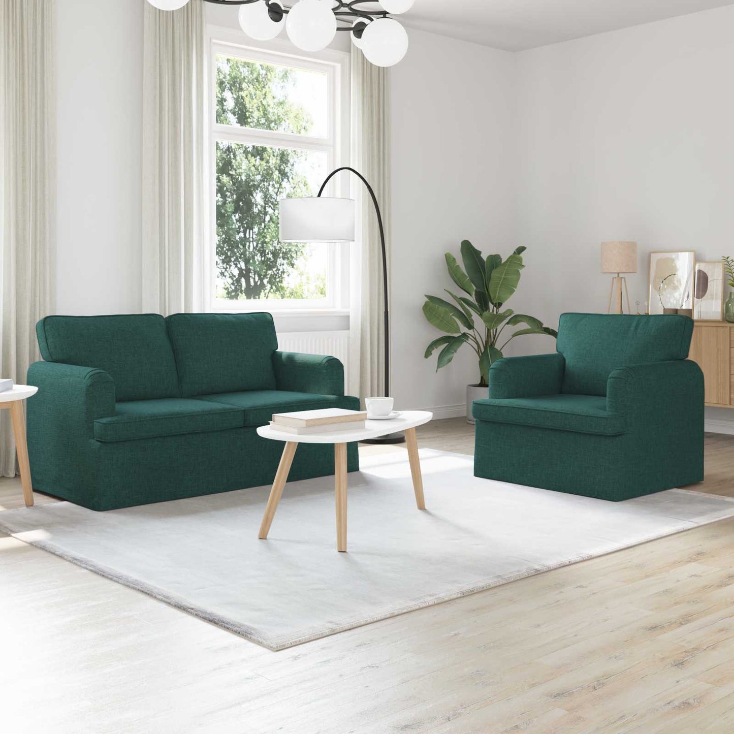 JUNG Vida Sofa 2 pcs Dunkelgrün