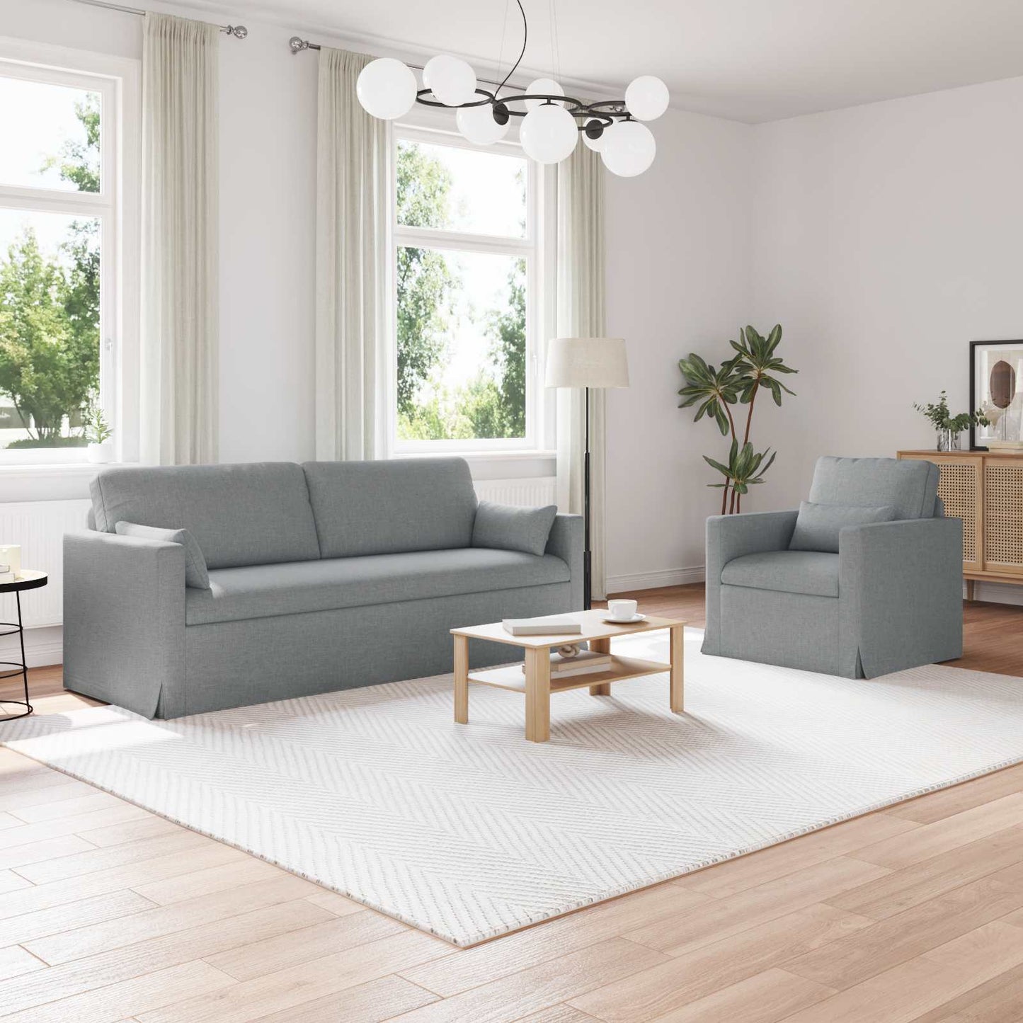 JUNG Vida Sofa 2 pcs Hellgrau