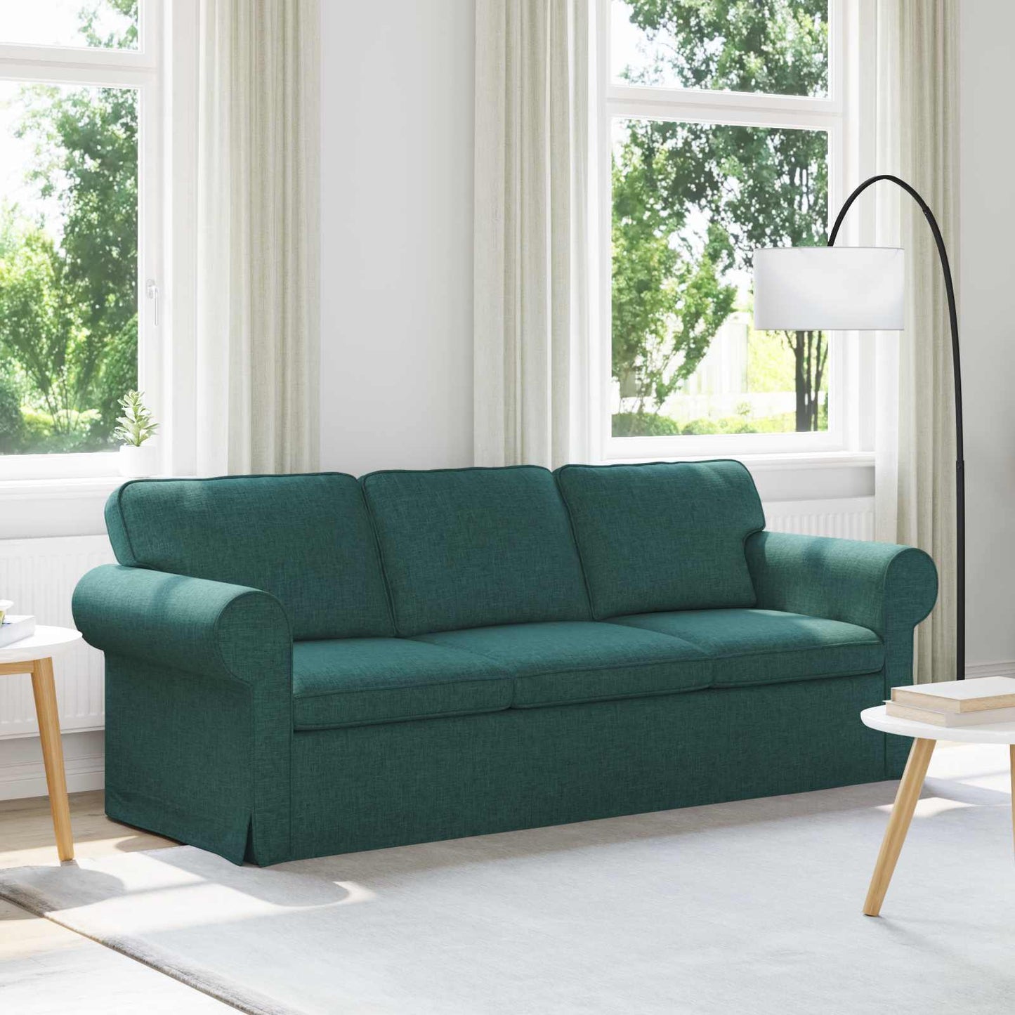 JUNG Vida Sofa Dunkelgrün Gesamtabmessungen: 215 x 82 x 80 cm (B x T x H)