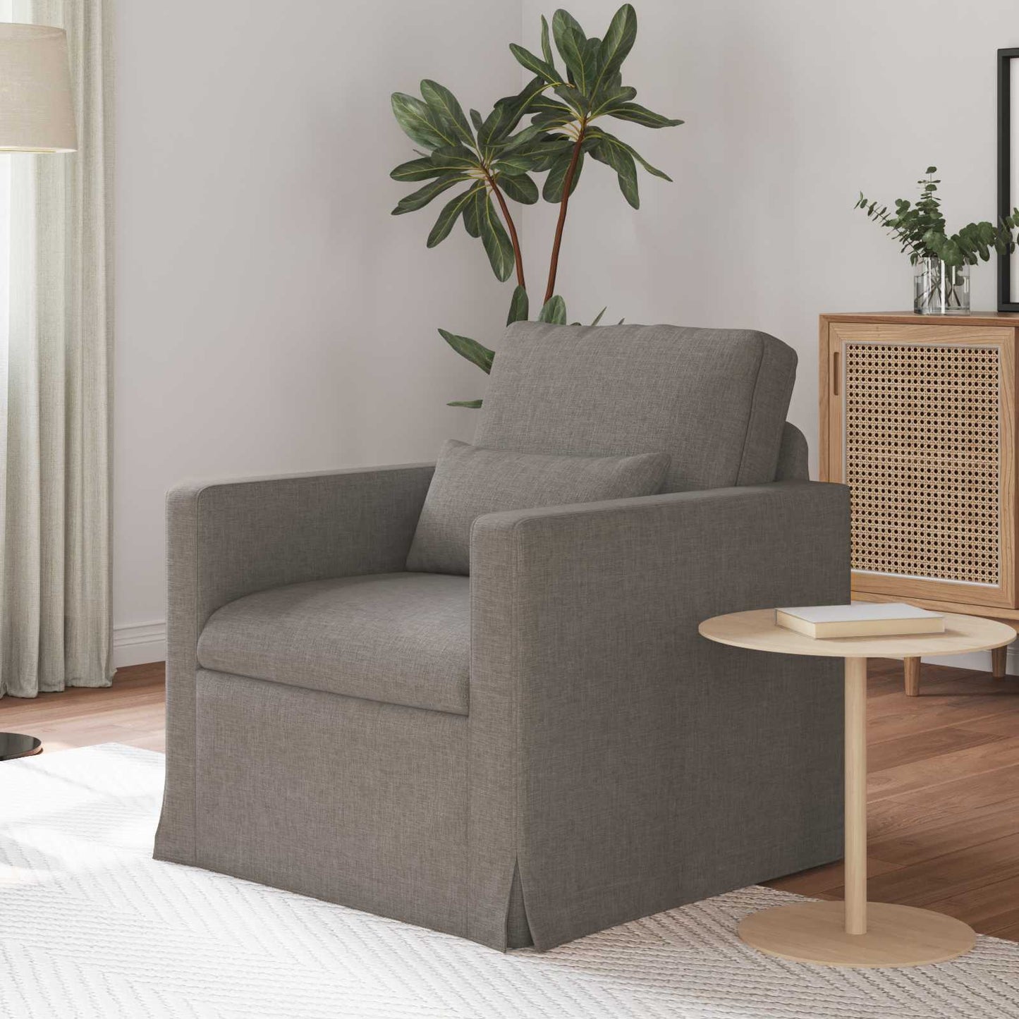 JUNG Vida Sofa Taupe Gesamtabmessungen: 78 x 78 x 80 cm (B x T x H) Samt