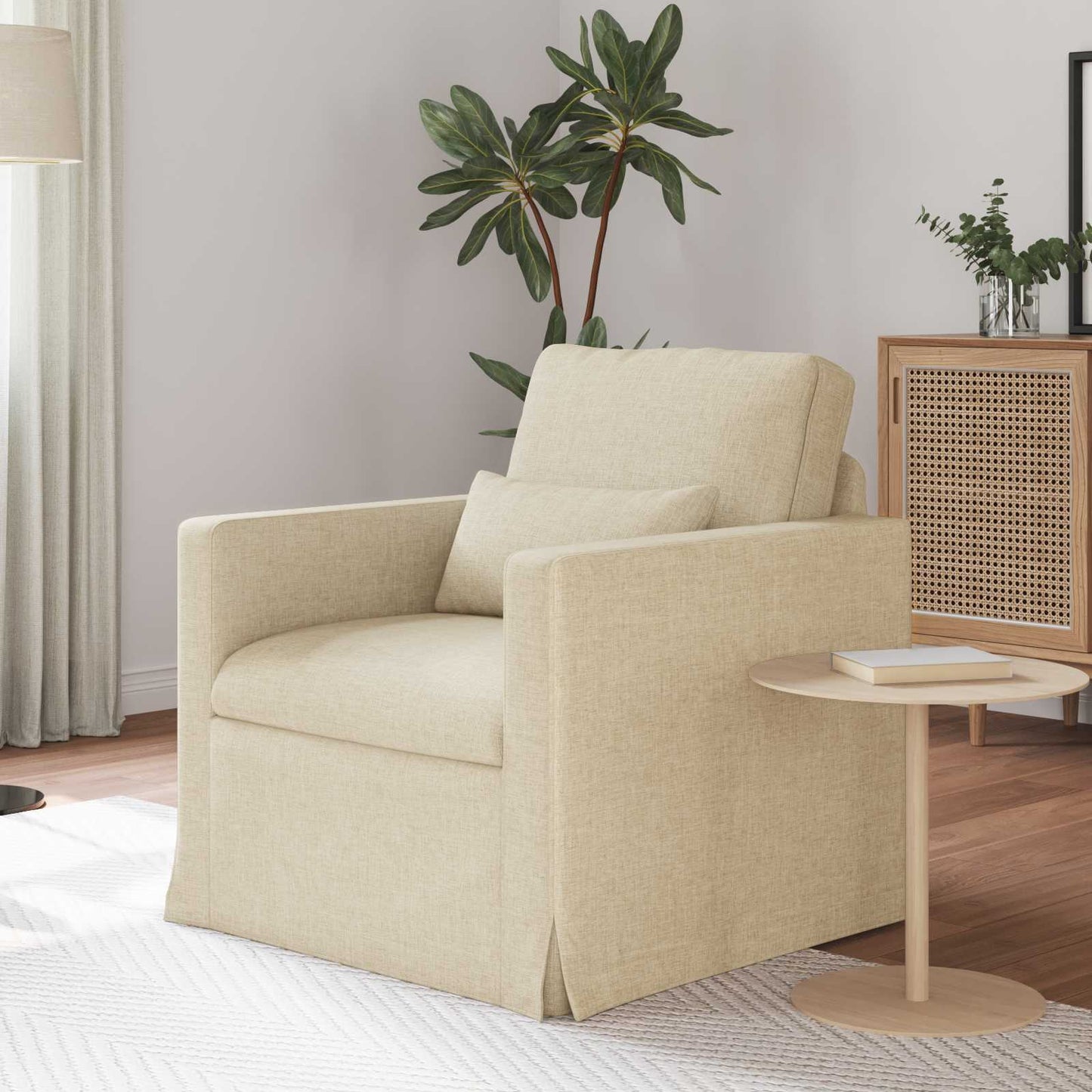 JUNG Vida Sofa Creme Gesamtabmessungen: 78 x 78 x 80 cm (B x T x H) Samt