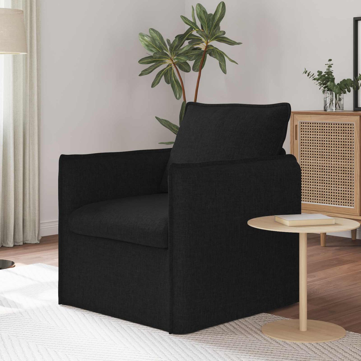 JUNG Vida Sofa Schwarz Gesamtabmessungen: 75 x 82 x 85 cm (B x T x H)