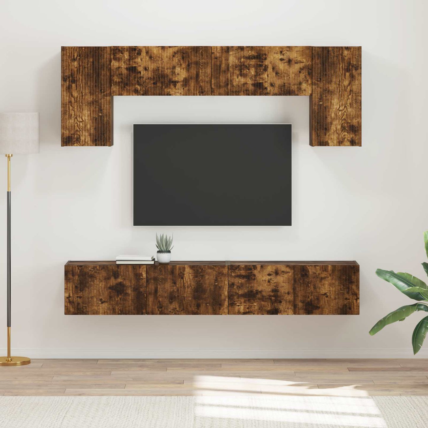 JUNG Vida TV-Schrankset 4 pcs Geräucherte Eiche Holzwerkstoff