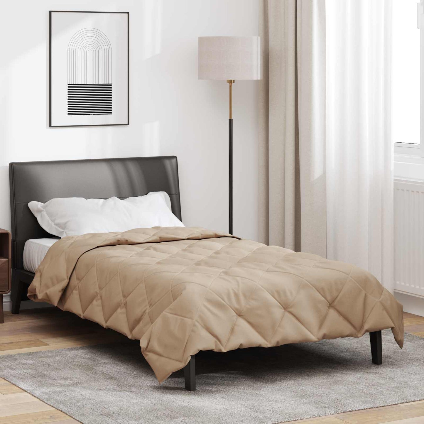 JUNG Vida Ganzjahresbettdecke Taupe 220 x 155 cm Mikrofaser