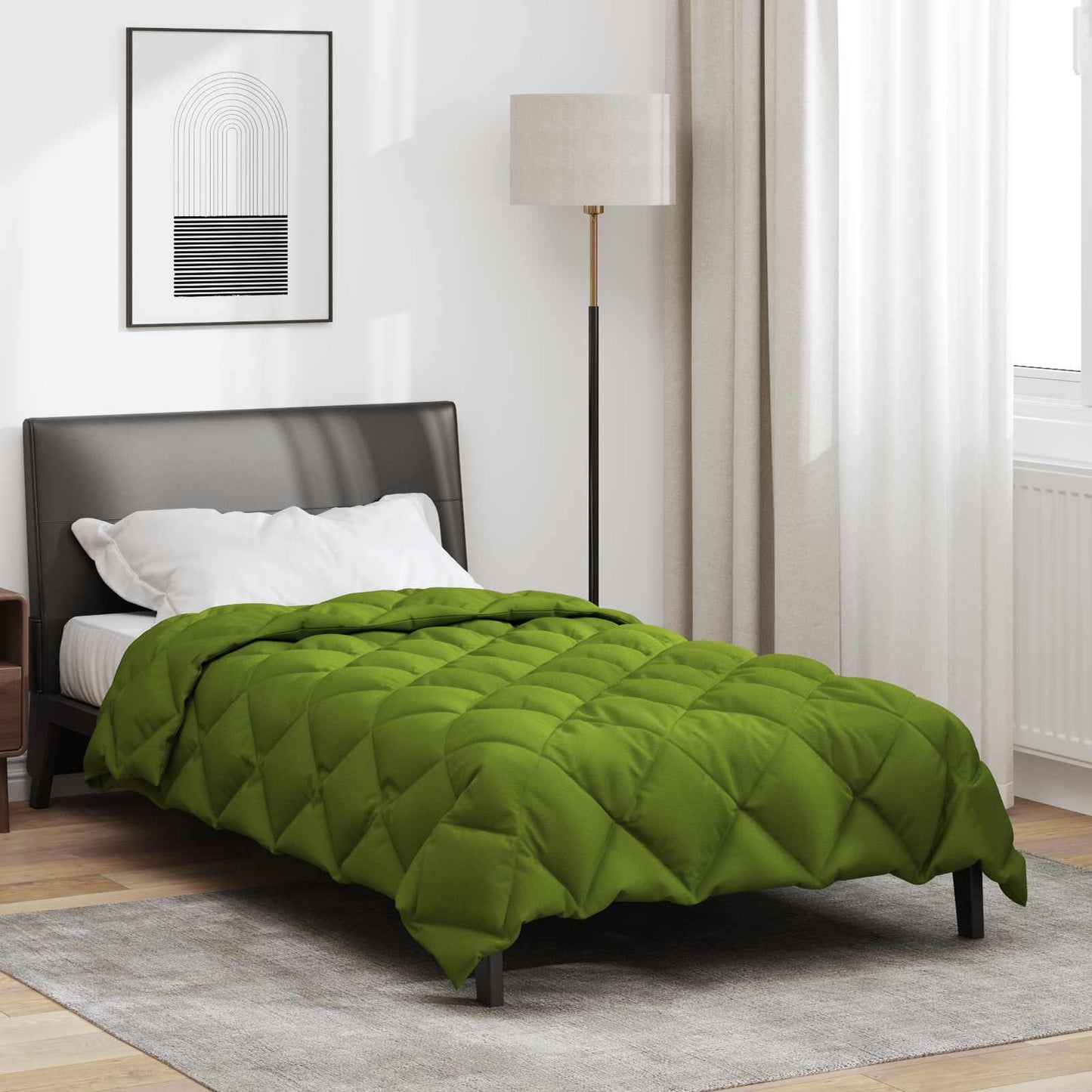 JUNG Vida Winterbettdecke Grün 220 x 155 cm Mikrofaser