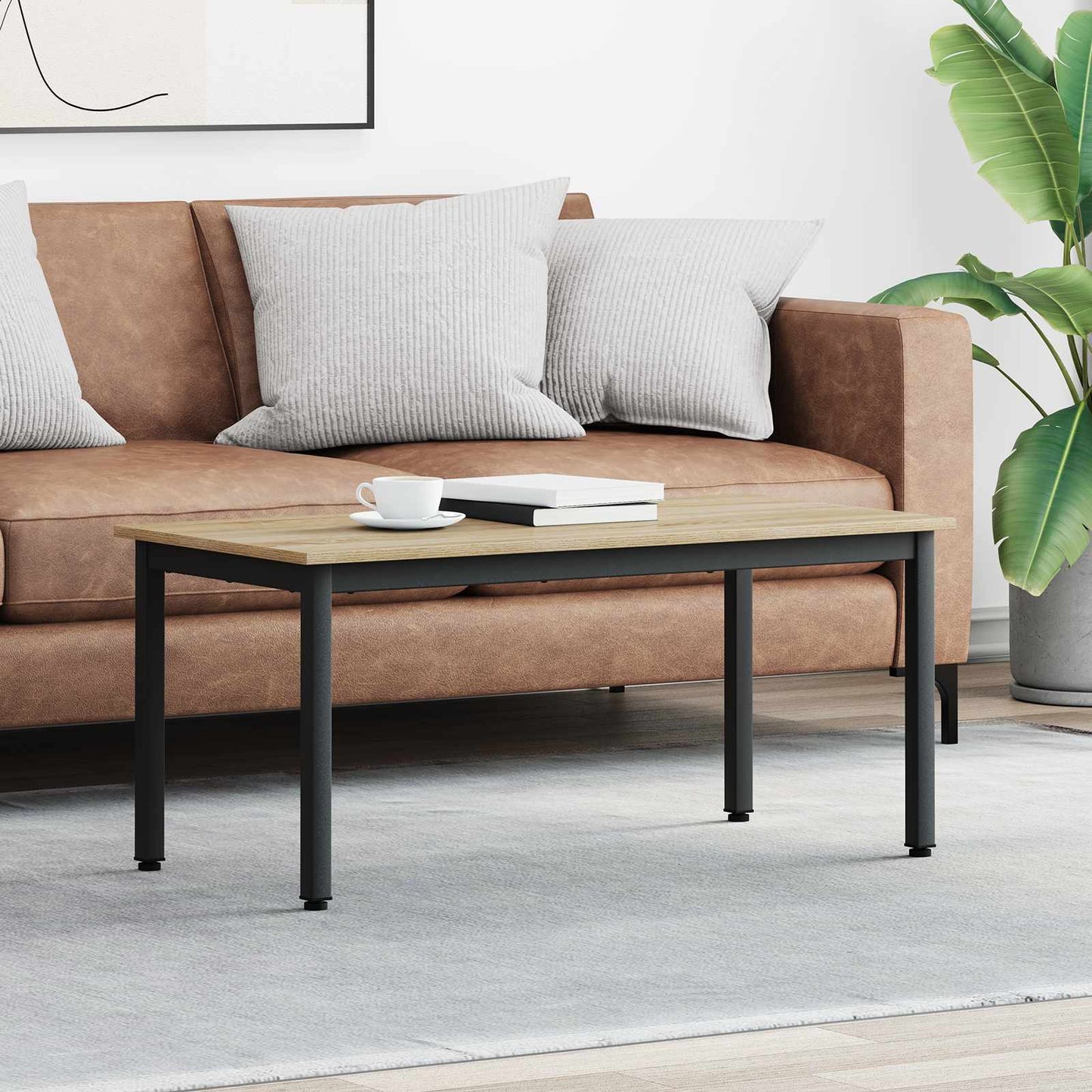 JUNG Vida Couchtisch Sonoma 100 x 50 x 45 cm Holzwerkstoff