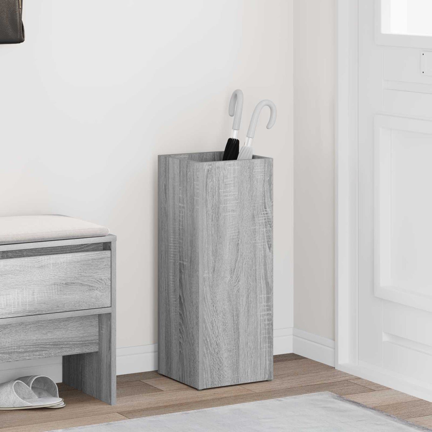 JUNG Vida Sonnenschirmhalter mit Speicher Graues Sonoma 25 x 24,5 x 64 cm