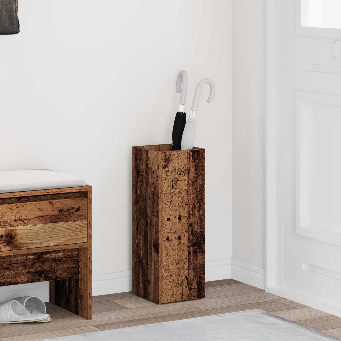 JUNG Vida Sonnenschirmhalter Altholz 20 x 20 x 55,5 cm Holzwerkstoff