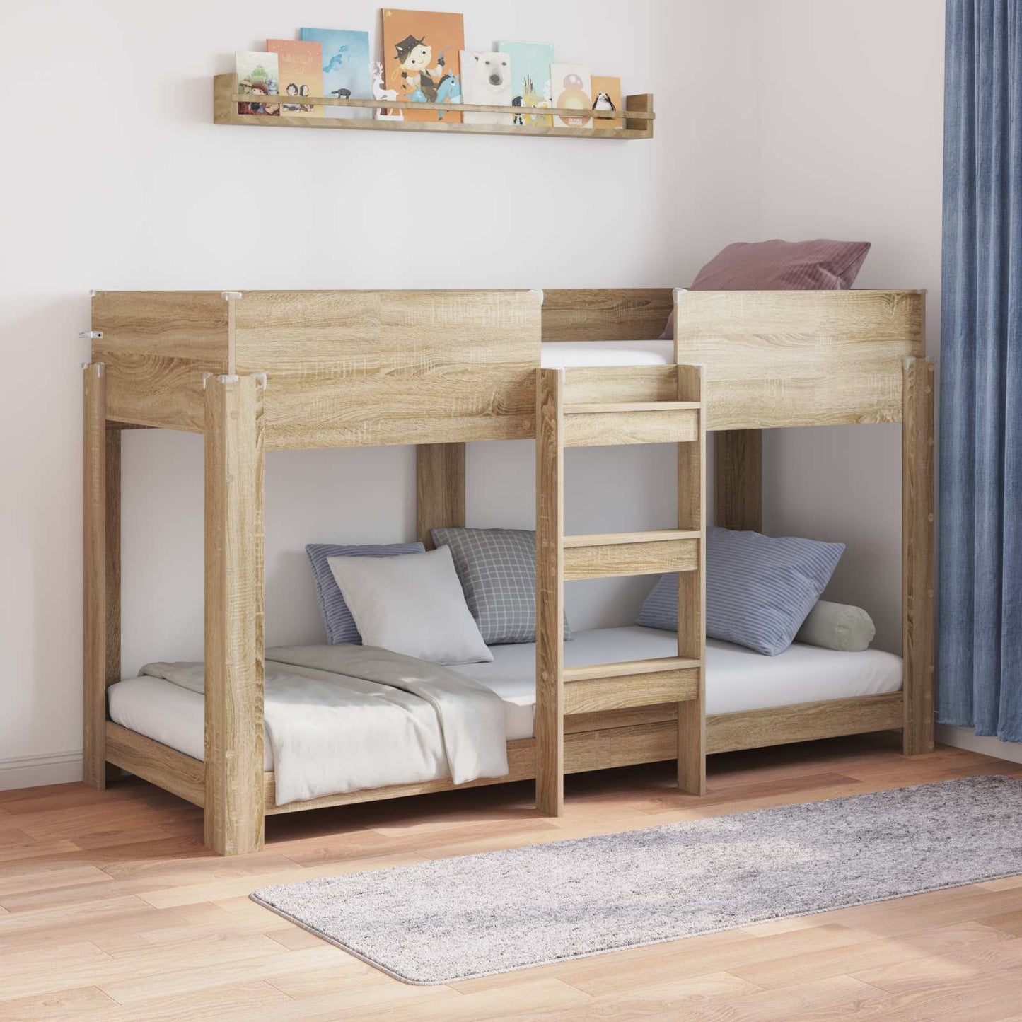JUNG Vida Etagenbett für Kinder Sonoma-Eiche 75 x 190 cm Holzwerkstoff
