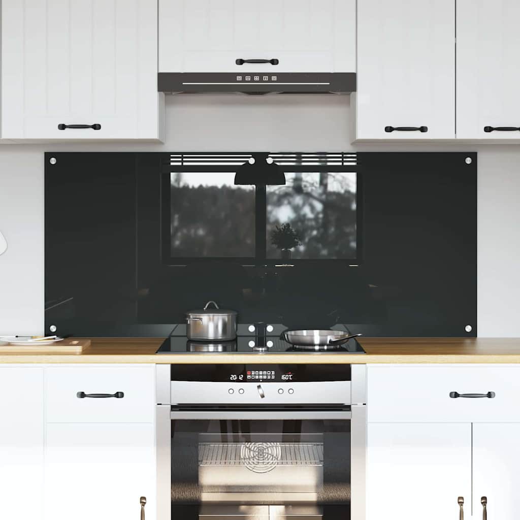 JUNG Vida Küchenrückwand 2 pcs Dunkelgrau 70 x 60 cm Gehärtetes Glas