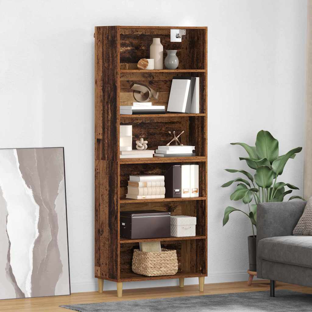 JUNG Vida Highboard Altholz 69,5 x 32,5 x 180 cm Holzwerkstoff
