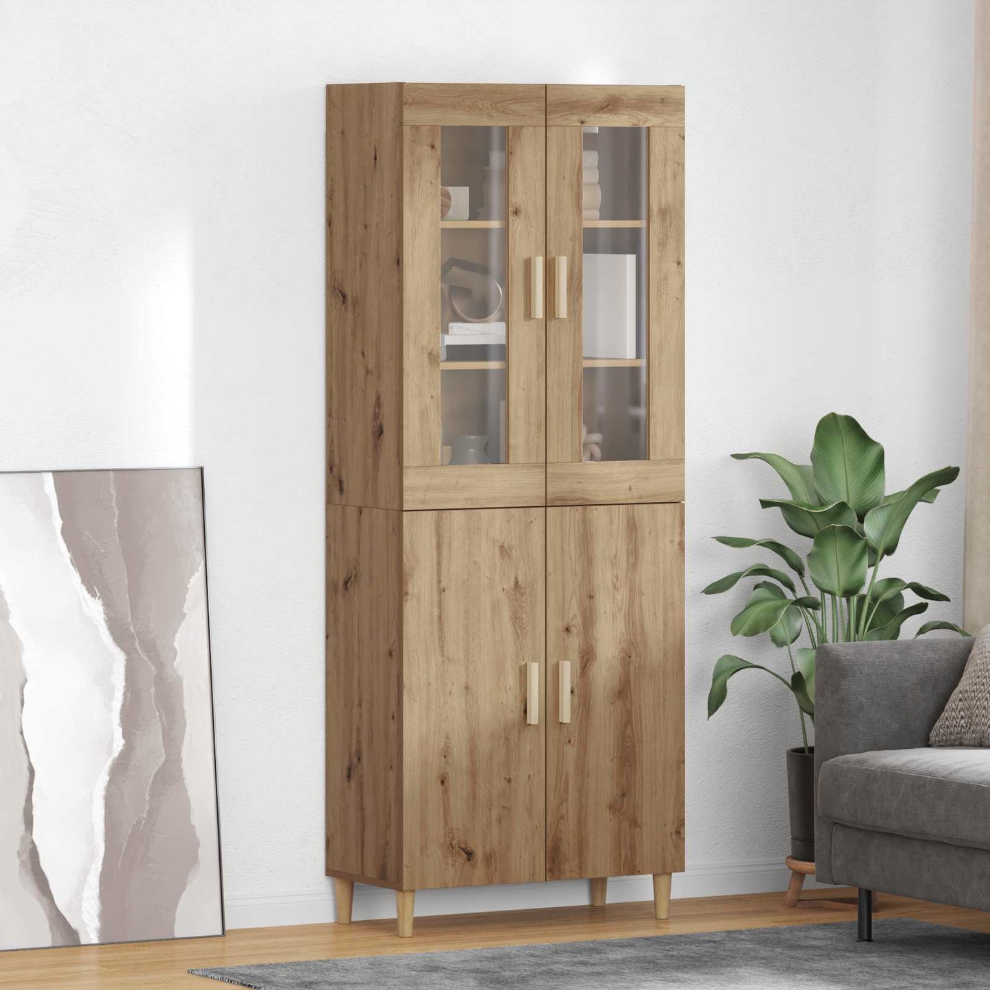 JUNG Vida Highboard Artisan-Eiche 69,5 x 34 x 180 cm