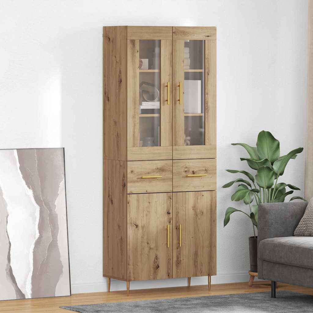 JUNG Vida Highboard mit Schubladen 2 pcs Artisan-Eiche Holzwerkstoff