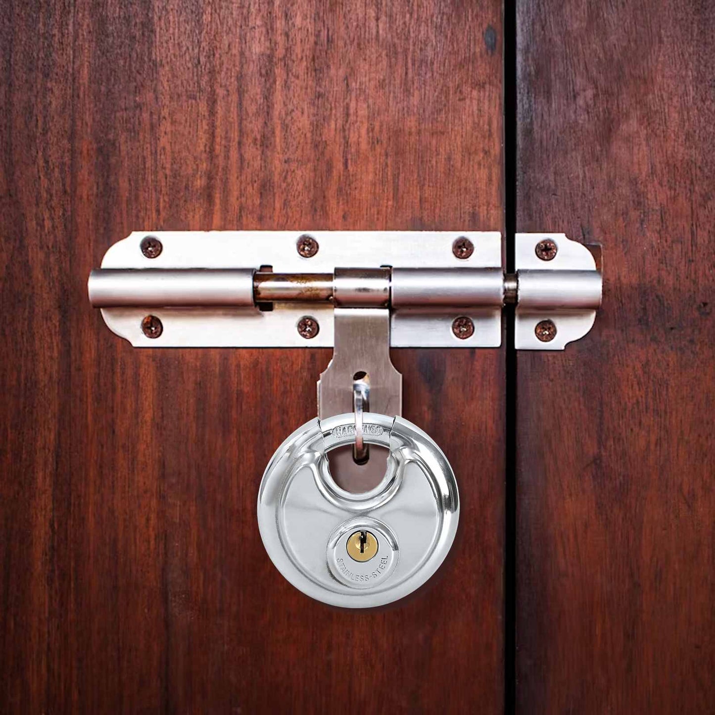 JUNG Vida Diskusschlösser mit Schlüsseln 6 pcs Silber 8 x 2,8 x 8 cm
