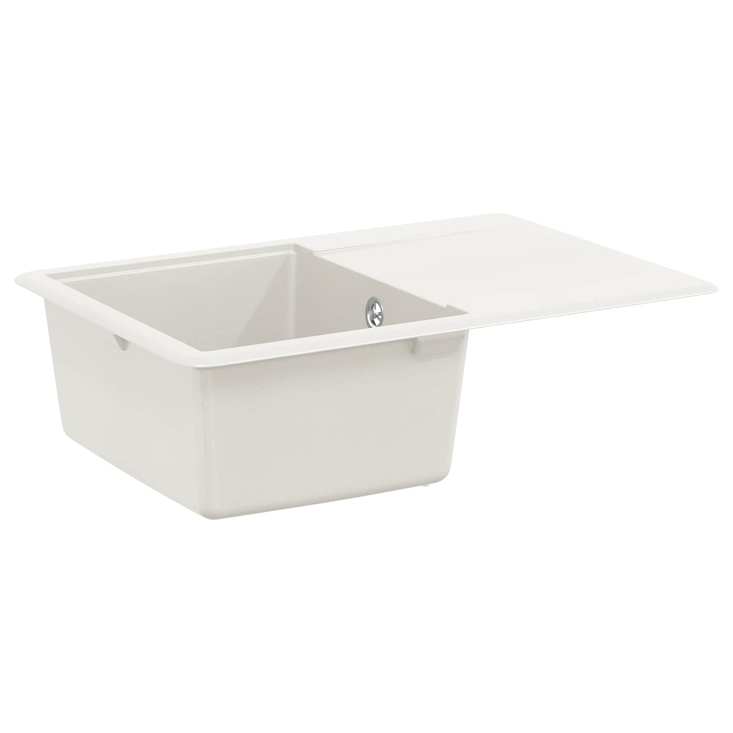 JUNG Vida Waschbecken Weiß 670 x 460 mm 80% Quarz und 20% Harz