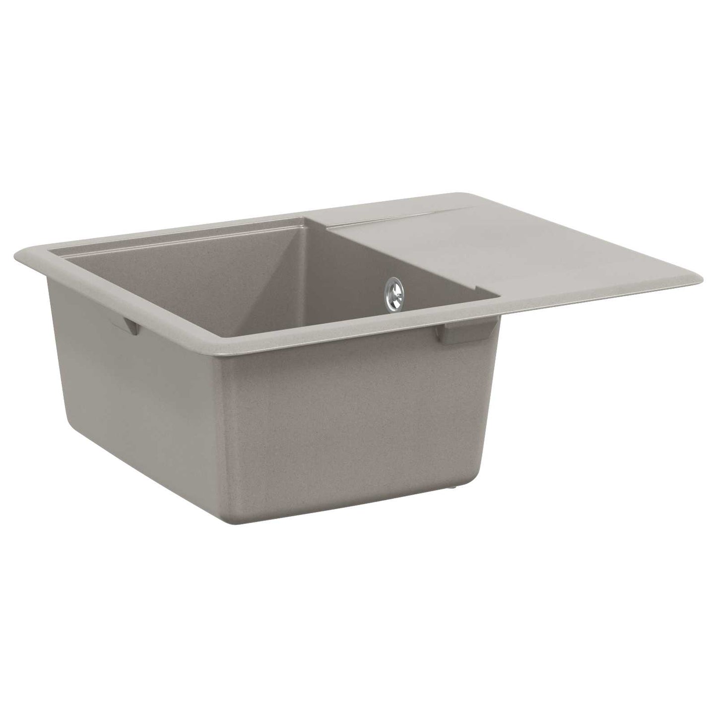 JUNG Vida Waschbecken Grau 560 x 460 mm 80% Quarz und 20% Harz