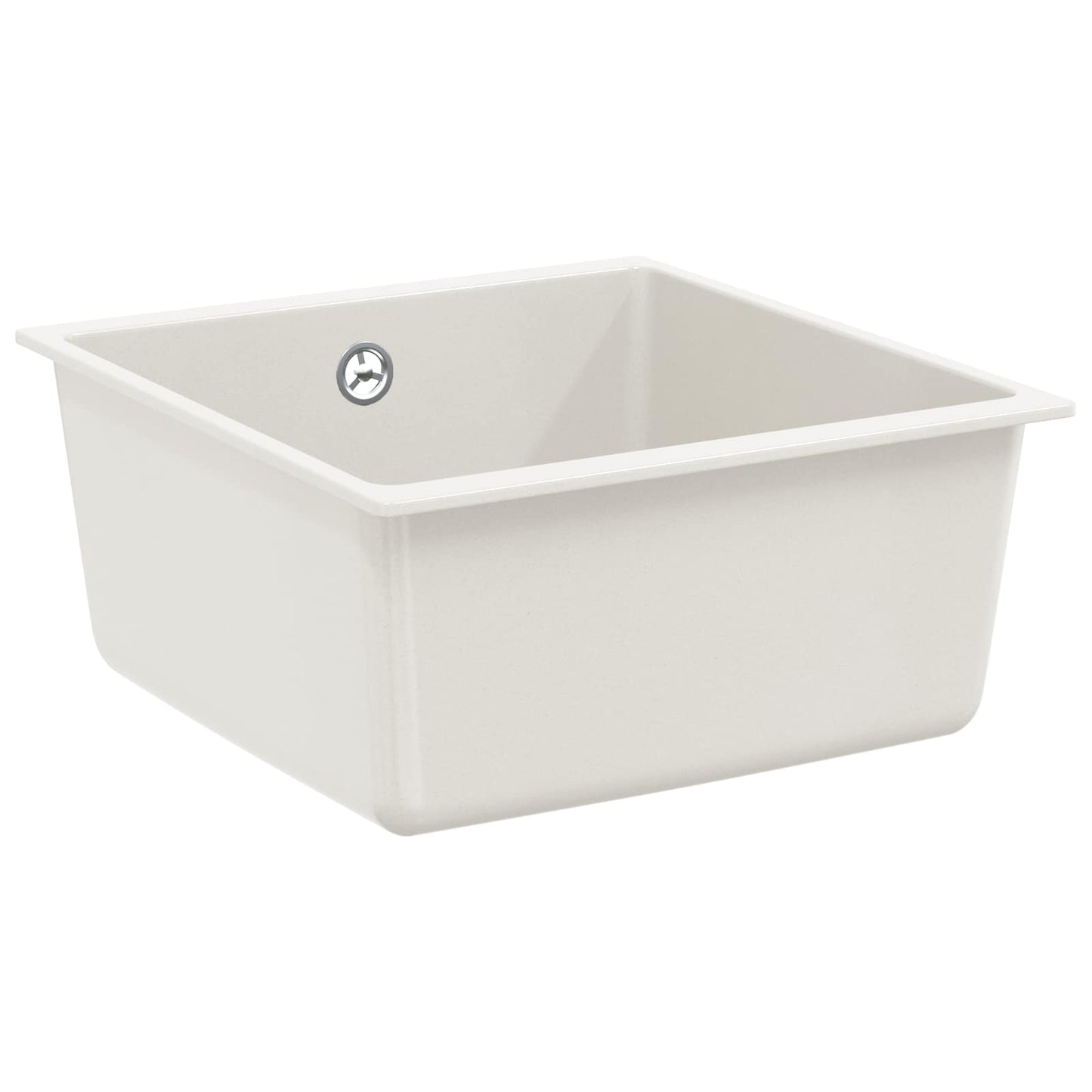 JUNG Vida Waschbecken Weiß 430 x 460 mm 80% Quarz und 20% Harz