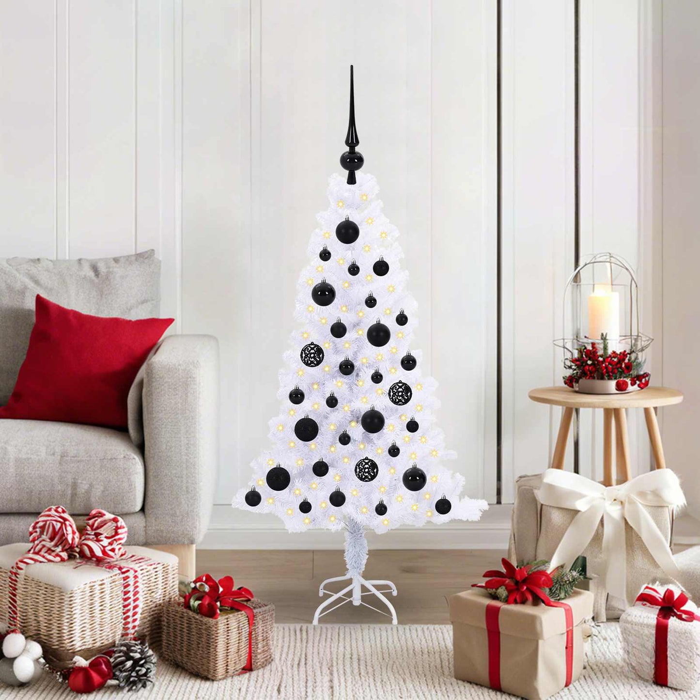 JUNG Vida Künstlicher Weihnachtsbaum Weiß 120 cm PVC und Stahl