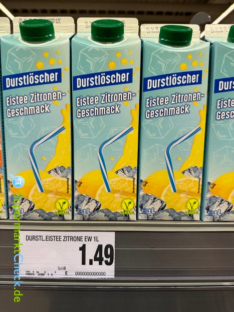 Durstlöscher Eistee Zitronen 500ml Getränk Erfrischungsgetränk