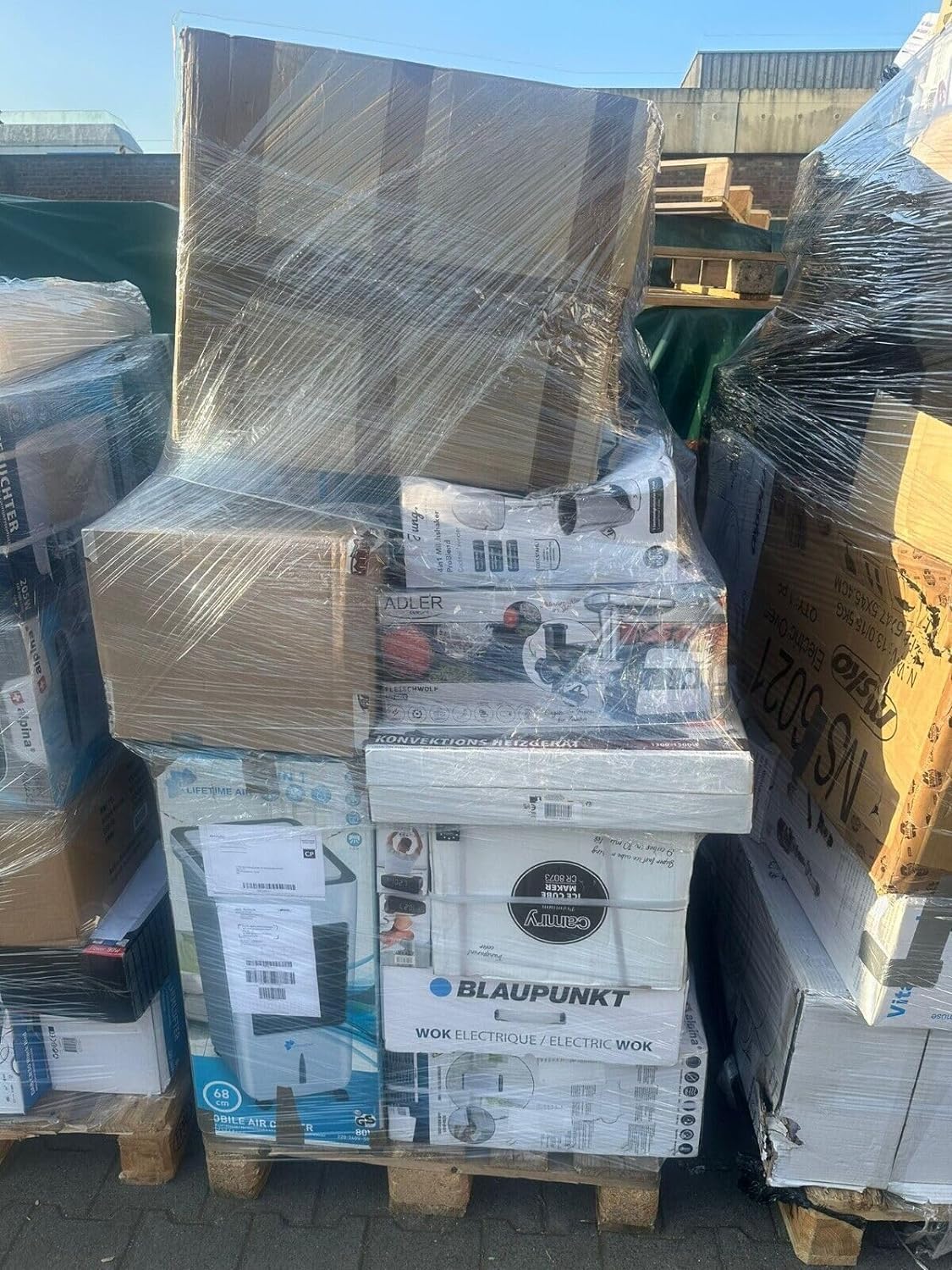 AUE - Markenware Wert 400€, Versandhandelsretouren Mischposten B2B, Technik, Haushaltselektro, Elektrogeräte, Küche, Babyl Glätteisen, Tefal Raclette, Fissler Messer, JUNG Luftkühler, Soehnle Luftreiniger, 10+ Teile