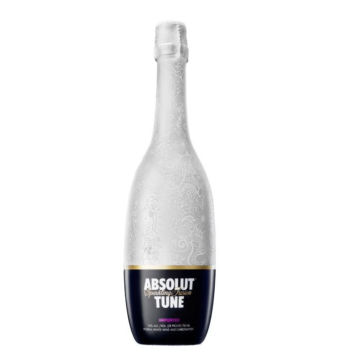 Absolut Tune Wodka-Sekt-Fusion 750ml – Premium Schaumgetränk mit schwedischem Absolut Vodka & neuseeländischem Sauvignon Blanc, 14% vol., limitierte Sonderedition in Champagnerflasche – Limited Edition