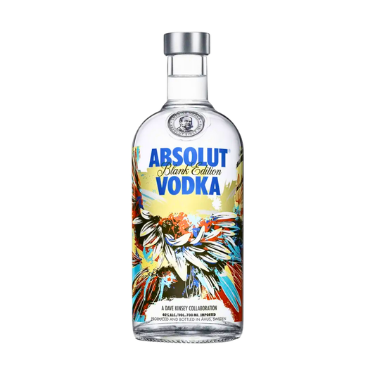 Absolut Vodka Kinsey 0,7L - Limited Edition 2013 – Absolut Blank 2 – Künstlerflasche mit farbenfrohem Streetart-Design – Absolut Wodka in Sammel-Flasche – Dave Kinsey Art Edition